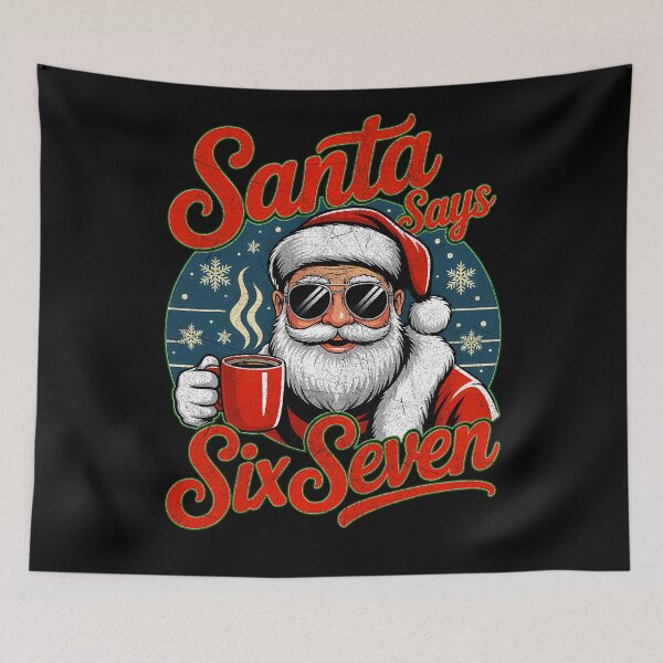 Item preview, Retro Santa Claus Seven Santa Says Six Happy Bruh Holiday designed and sold by ChadnoSmith.