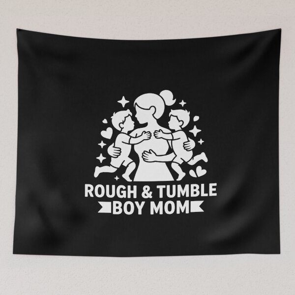 Item preview, Rough & Tumble Boy Mom Pride Tees - Blue Designs designed and sold by Reichcorp.