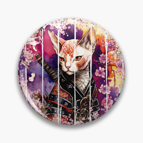 Item preview, Samurai Cat T-Shirt | Devon Rex Warrior Tee | Japanese Sakura Graphic Shirt | Unique Cat Lover Apparel | Unisex Soft Style Shirt designed and sold by SimStyle009.
