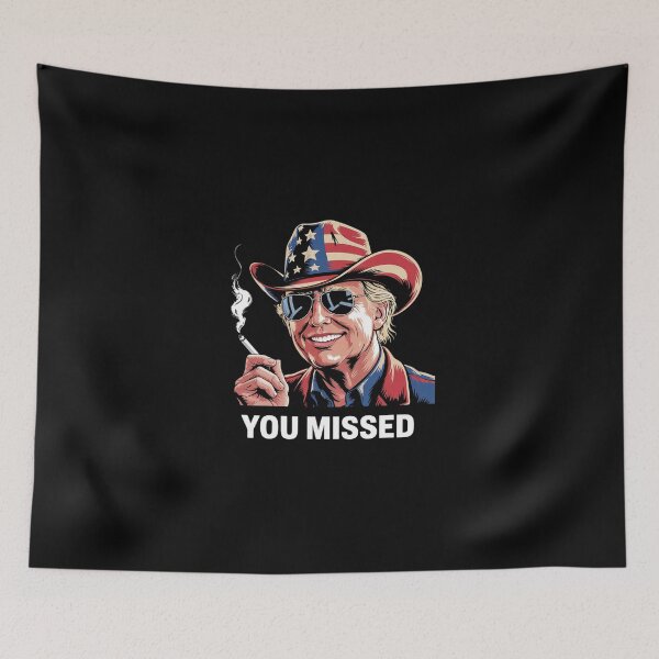 Item preview, Western Trump Cowboy You Missed american flag cowboy hat  designed and sold by dainegilbert.