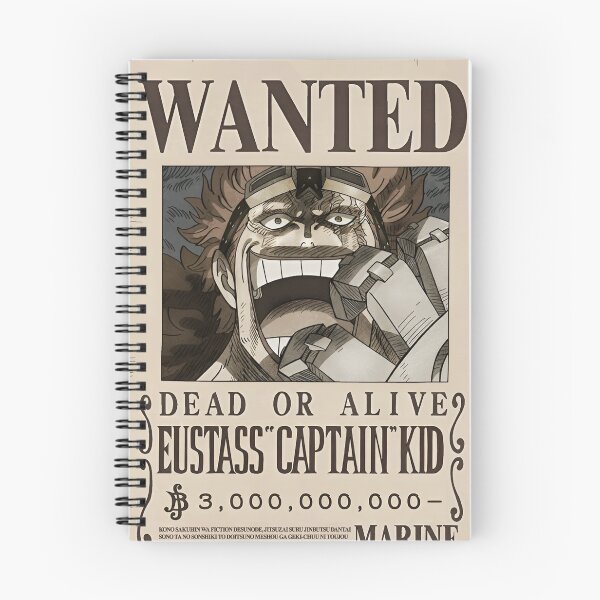 Item preview, Eustass "Captain" Kid Wanted Poster designed and sold by The Anime Guild.