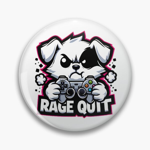 Artikelvorschau, Rage Quit Gaming Dog Shirt – Wütender Gamer zerstört Controller – Lustiges Geschenk für Wutausbrüche entworfen und verkauft von DrawDrip.