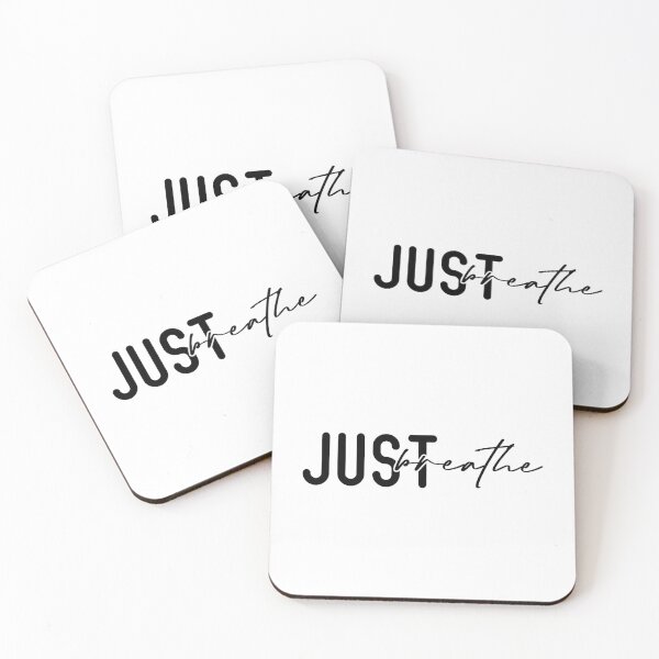 Item preview, Just Breathe – Soft Airy Minimalist Quote designed and sold by AuraByMarv.