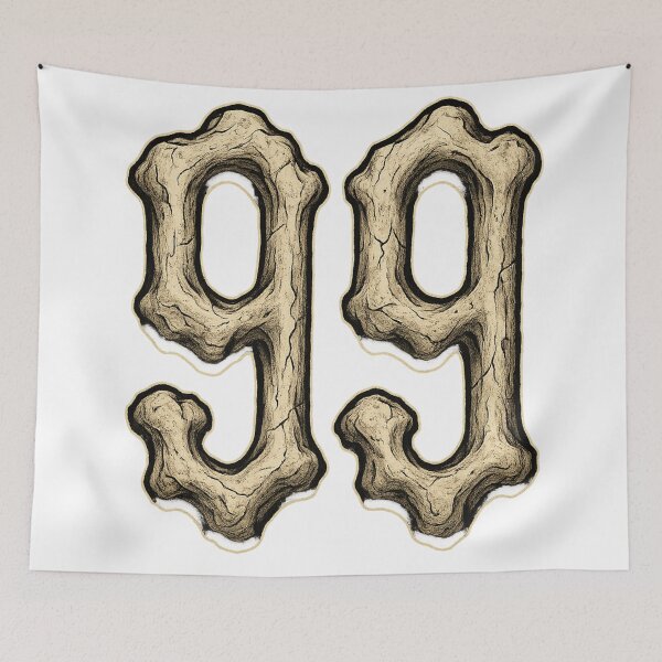 Item preview, Bone Style Number 99 – Vintage Skeleton Typography designed and sold by GlowAIDesigns.