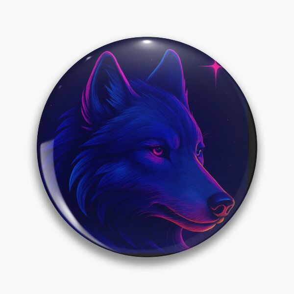 Item preview, Neon Wolf Vaporwave Night Howl Art designed and sold by GolabMagic.