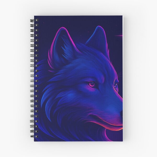 Item preview, Neon Wolf Vaporwave Night Howl Art designed and sold by GolabMagic.