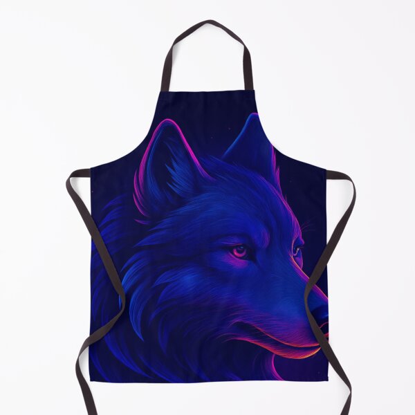 Item preview, Neon Wolf Vaporwave Night Howl Art designed and sold by GolabMagic.