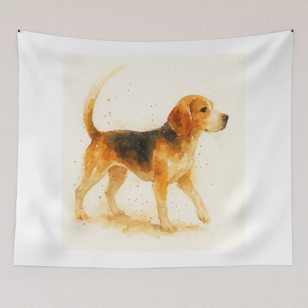 Item preview, Beagle Watercolor Hound  designed and sold by BadaBingBear.