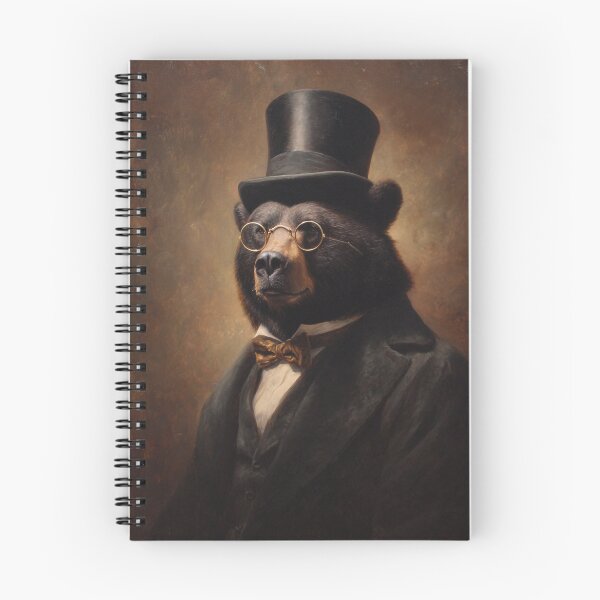 Item preview, Victorian Bear Gentleman Portrait With Top Hat designed and sold by SpecInkStudio.