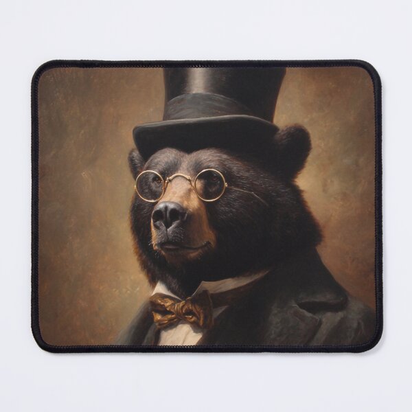 Item preview, Victorian Bear Gentleman Portrait With Top Hat designed and sold by SpecInkStudio.