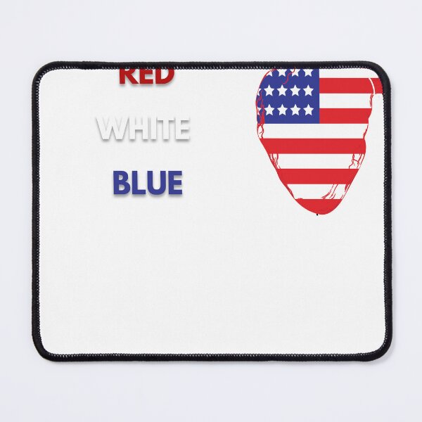Item preview, My Heart Bleeds Red White Blue - Patriotic American Flag Heart Gift designed and sold by USAHeartShop.