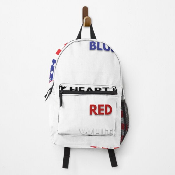 Item preview, My Heart Bleeds Red White Blue - Patriotic American Flag Heart Gift designed and sold by USAHeartShop.