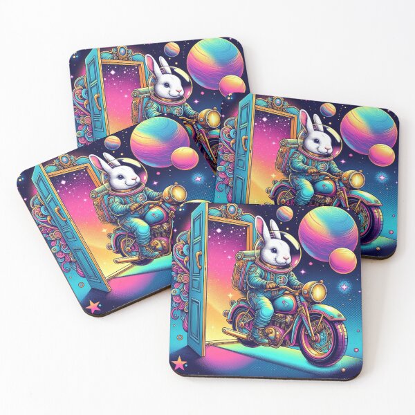 Item preview, Cosmic Rabbit Rider – Space Portal Adventure" designed and sold by Dogandesighn.
