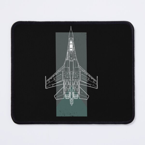 Item preview, Sukhoi Su-27 Flanker minimalistic wireframe designed and sold by Aniama.