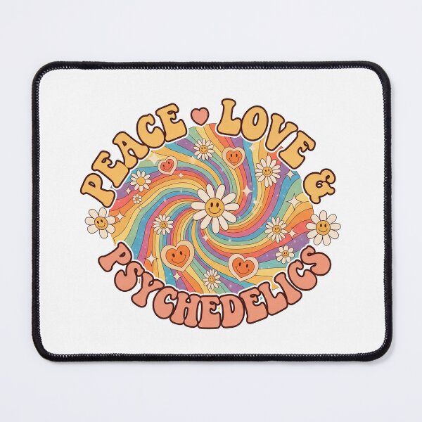 Item preview, Peace Love and Psychedelics – Trippy Retro Hippie Vibes designed and sold by FelixnRobinus.