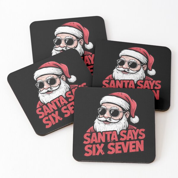 Item preview, Seven Retro Santa Bruh Says Happy Six Holiday Santa Claus designed and sold by ChadnoSmith.