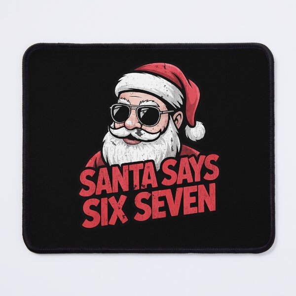 Item preview, Seven Retro Santa Bruh Says Happy Six Holiday Santa Claus designed and sold by ChadnoSmith.