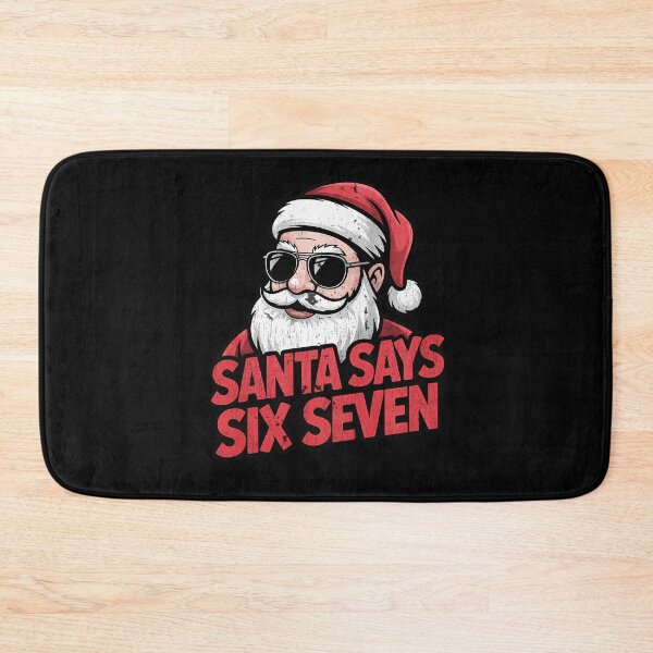 Item preview, Seven Retro Santa Bruh Says Happy Six Holiday Santa Claus designed and sold by ChadnoSmith.