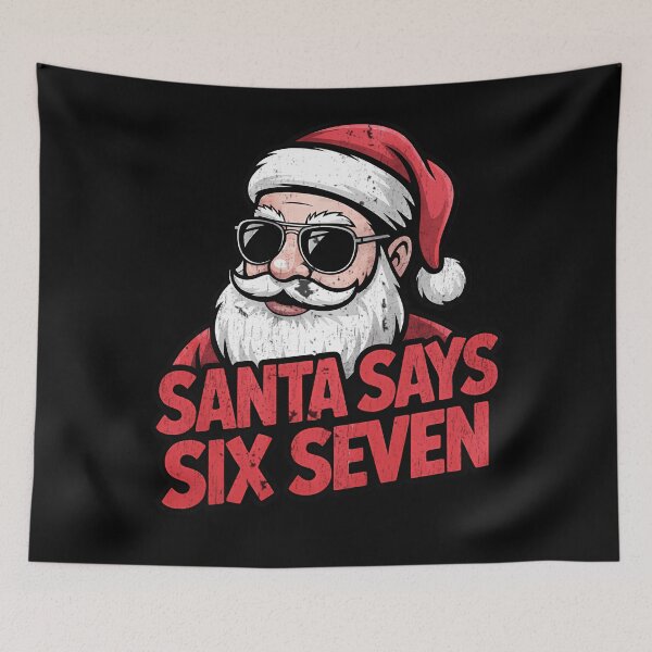 Item preview, Seven Retro Santa Bruh Says Happy Six Holiday Santa Claus designed and sold by ChadnoSmith.