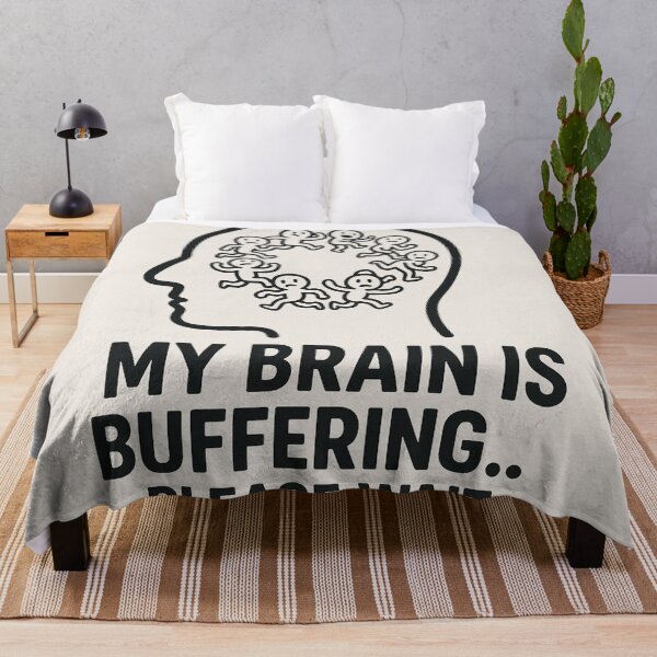 Item preview, Brain Buffering Loading Cartoon Design designed and sold by HiteshArt111.