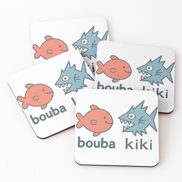 Item preview, Bouba Fish vs Kiki Fish | Bouba Kiki Effect Linguistics and Cognitive Science Design designed and sold by Nerd Romance Café.