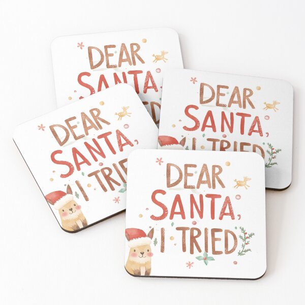 Item preview, Dear Santa, I tried. Funny Christmas saying designed and sold by Eazy-Shop-.