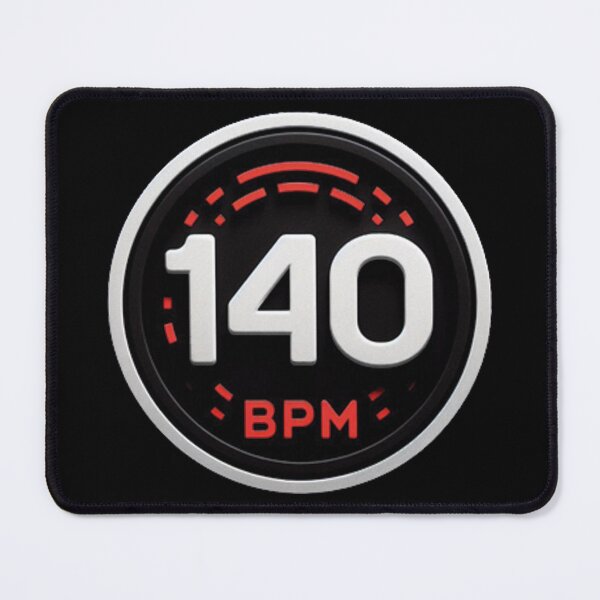Item preview, 140 BPM Circular Logo - DJ Techno Rave Vibes designed and sold by 140bpmmusic.