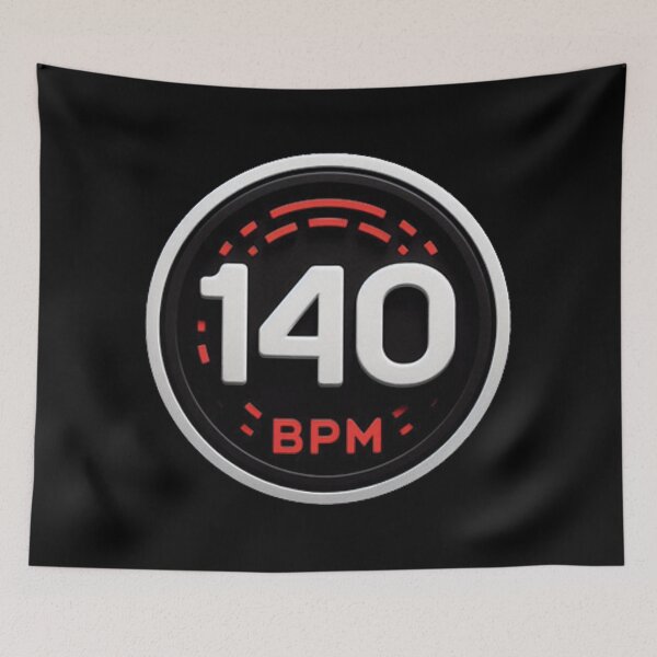 Item preview, 140 BPM Circular Logo - DJ Techno Rave Vibes designed and sold by 140bpmmusic.