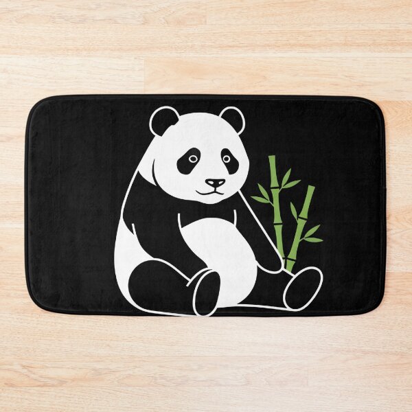 Item preview, Zen Panda Sitting with Bamboo – Cute Minimalist Yin Yang Design designed and sold by Ekracreatives.