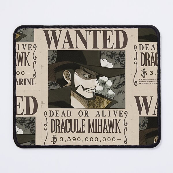Item preview, Dracule Mihawk Wanted Poster designed and sold by The Anime Guild.