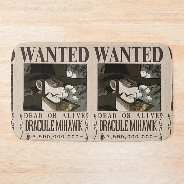 Item preview, Dracule Mihawk Wanted Poster designed and sold by The Anime Guild.