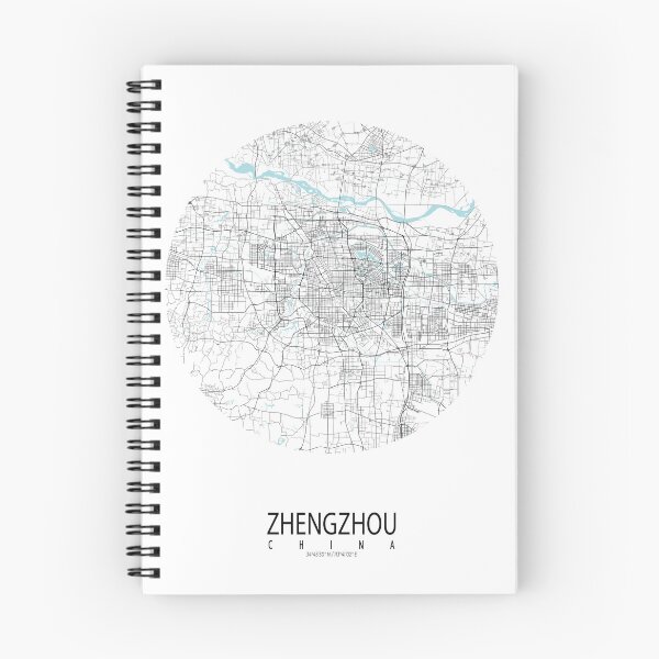 Item preview, Zhengzhou City Map of Henan, China - Circle designed and sold by deMAP.