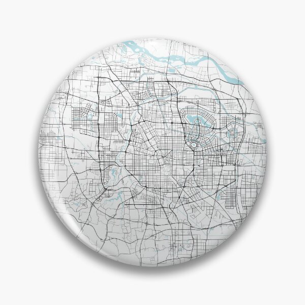 Item preview, Zhengzhou City Map of Henan, China - Circle designed and sold by deMAP.