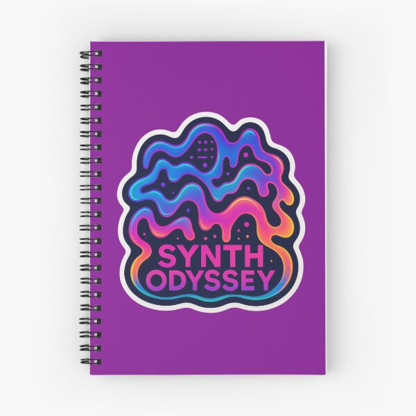 Artikelvorschau, Synth Odyssey – Psychedelische Synthwave-Reise entworfen und verkauft von |TRSSHOP|.