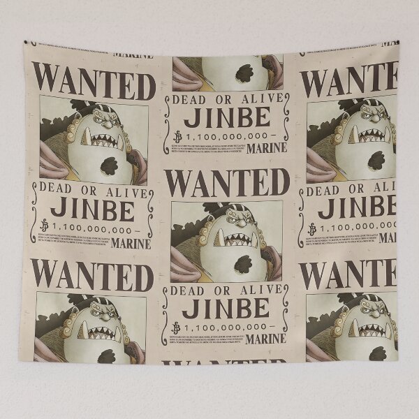 Item preview, Jinbe Wanted Poster designed and sold by The Anime Guild.