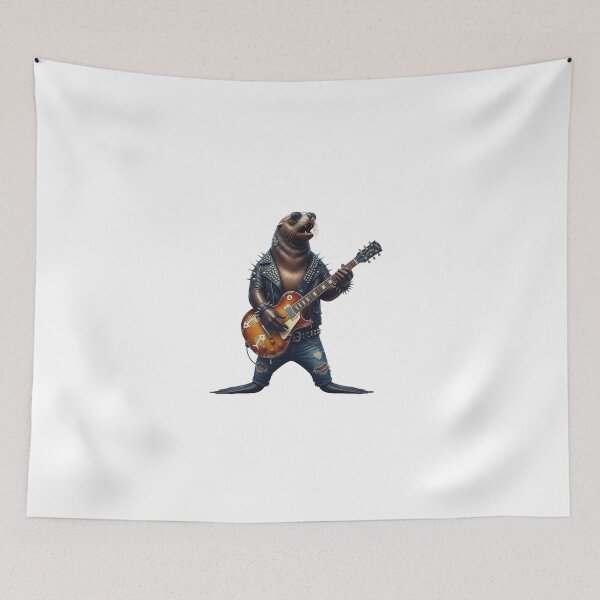 Item preview, funny, animal rock star, rockmusic, Rock the world, love the nature, My Dear Friends, Merry Christmas, Music Lover Gift, Animal Harmony designed and sold by chipmuckdesignn.