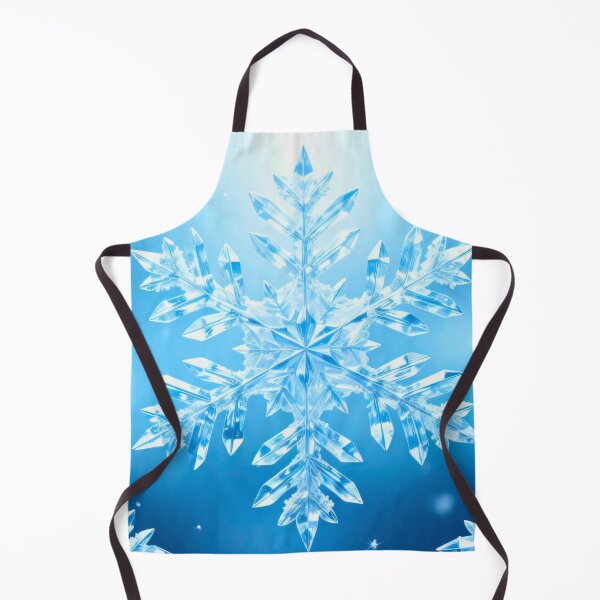 Item preview, Bright crystal snowflake shining in icy blue winter light with sparkling frost and frozen background glow designed and sold by Mimoshi ⭐⭐⭐⭐⭐.