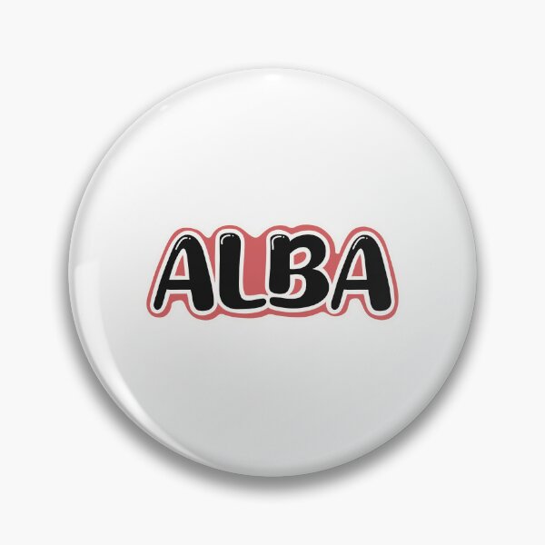 Artikelvorschau, Alba (Vorname) rosa Hintergrund entworfen und verkauft von CreatiSabi.