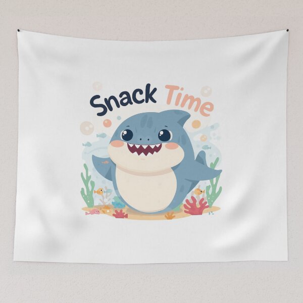 Item preview, Shark – “Snack Time!” designed and sold by The-Dreamy-Zoo.