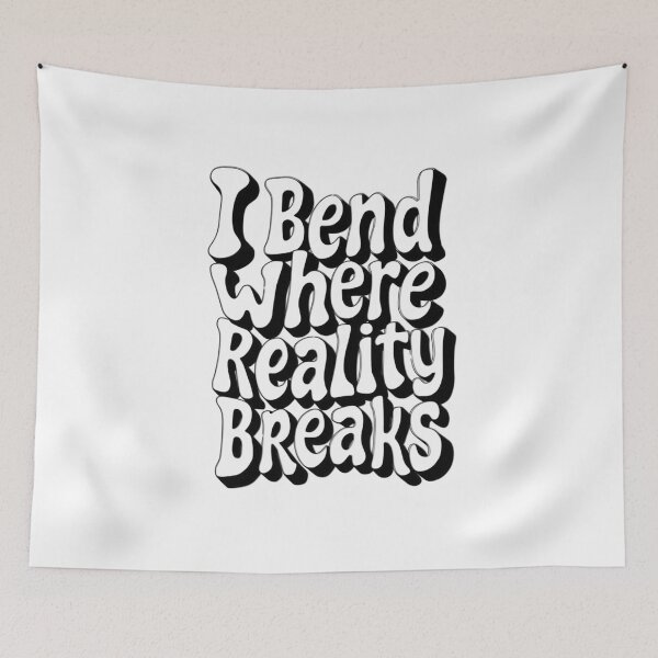 Item preview, Waves of Reality – Distorted Typographic Art” designed and sold by INSOMNIAC101.