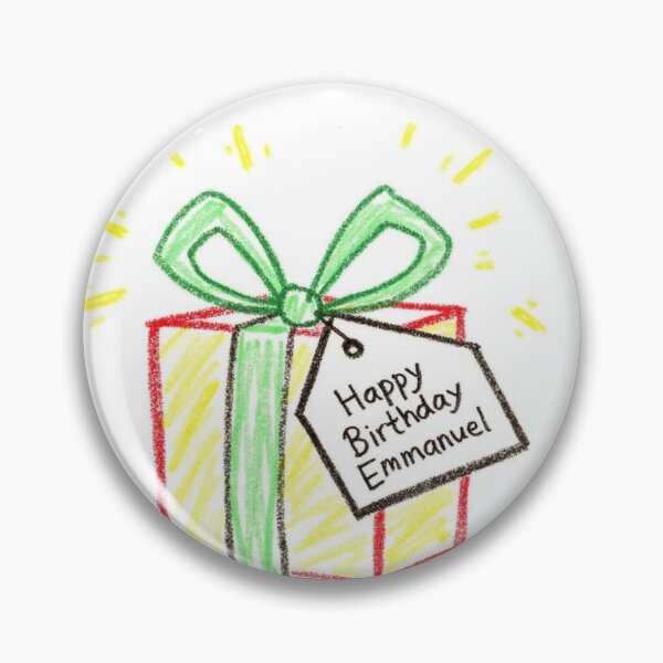 Item preview,  Christmas 2025 Doodle Collection digital - Happy Birthday Emmanuel designed and sold by The Storyteller.