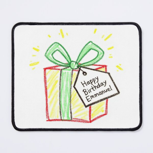 Item preview, Christmas 2025 Doodle Collection digital - Happy Birthday Emmanuel designed and sold by The Storyteller.