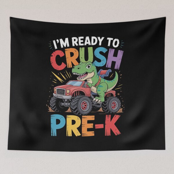 Item preview, Ready To Crush Pre-K Back To School Monster Truck  designed and sold by Veroniadic.