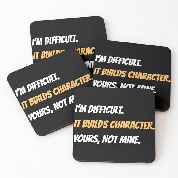 Item preview, Bold Funny “I’m Difficult” Sarcastic Quote Design designed and sold by Karolina’s Cozy Creations.