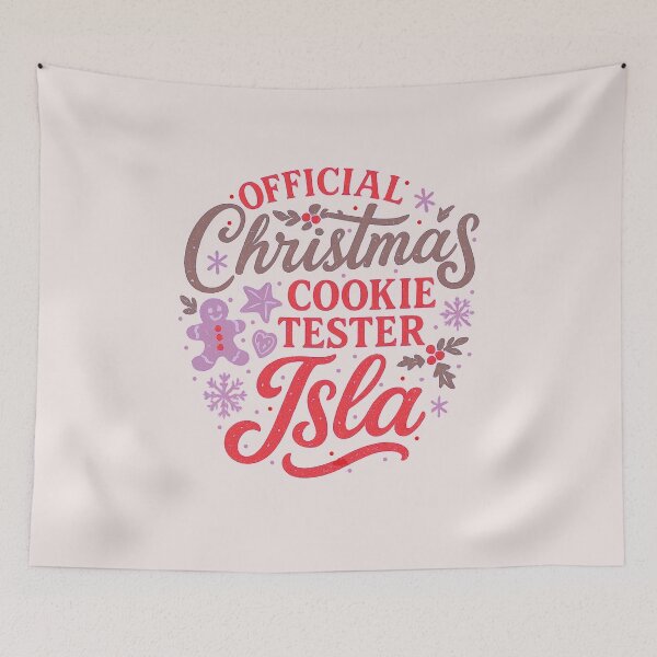 Item preview, Christmas Gift for Isla – Official Cookie Tester designed and sold by Meandmyshop.