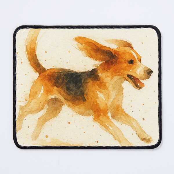 Item preview, Beagle Watercolour Style Zoomies designed and sold by BadaBingBear.