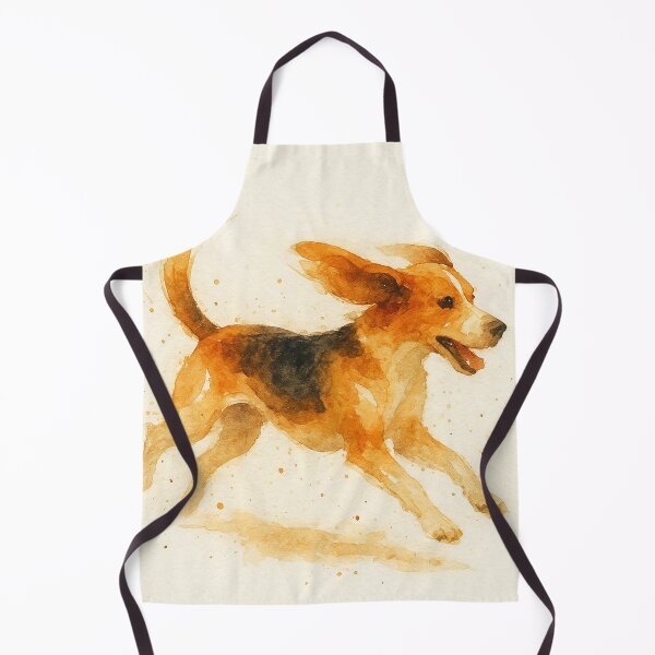 Item preview, Beagle Watercolour Style Zoomies designed and sold by BadaBingBear.