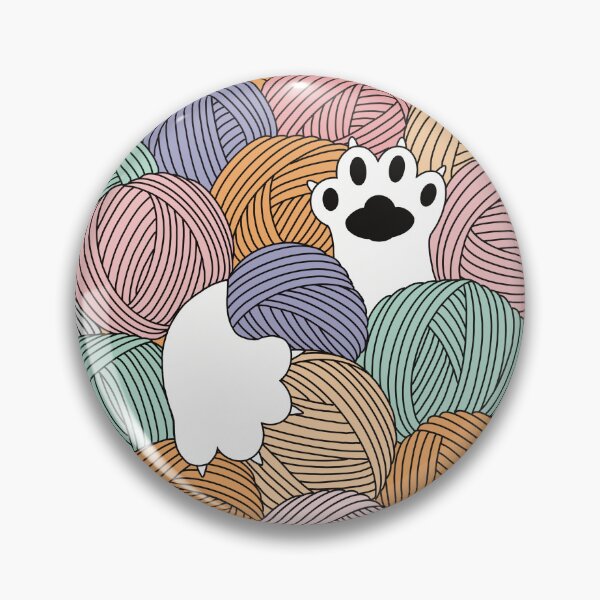 Item preview, kitty buried in a bundle of wool  designed and sold by Dalbongju.