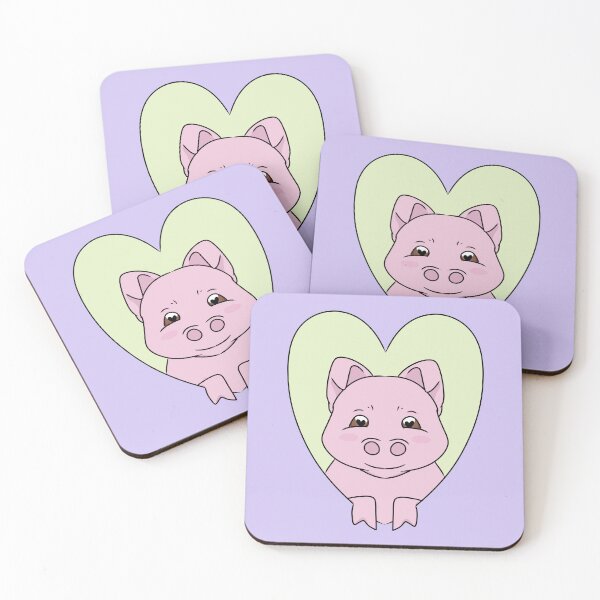 Item preview, Cute Pig With Heart designed and sold by HugSomeNettles.
