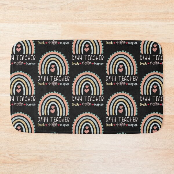 Item preview, D/HH Teacher – ASL Deaf and Hard of Hearing Educator Rainbow designed and sold by Pingestre.